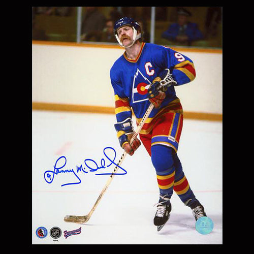 Lanny McDonald Colorado Rockies Autographed Crossovers 8x10 Photo