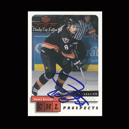 Pavel Brendl Calgary Hitmen Autographed Card