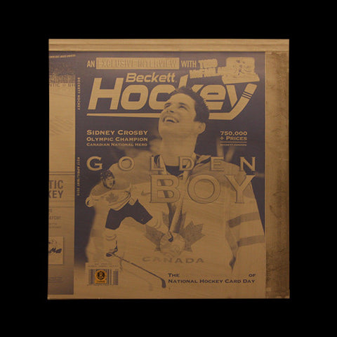 Beckett Hockey April/May 2010 Edition Complete Printing Plates Set Featuring Sidney Crosby
