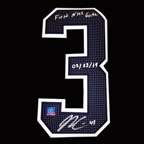 Josh Currie Autographed Edmonton Oilers Jersey Number w/Inscription