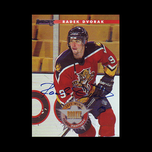 Radek Dvorak Florida Panthers Autographed Card