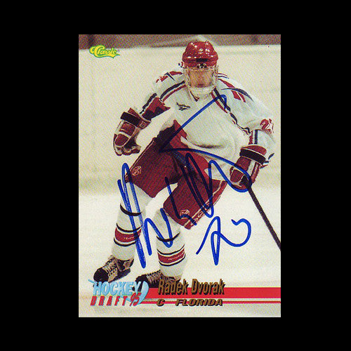 Radek Dvorak Team Czech Autographed Card