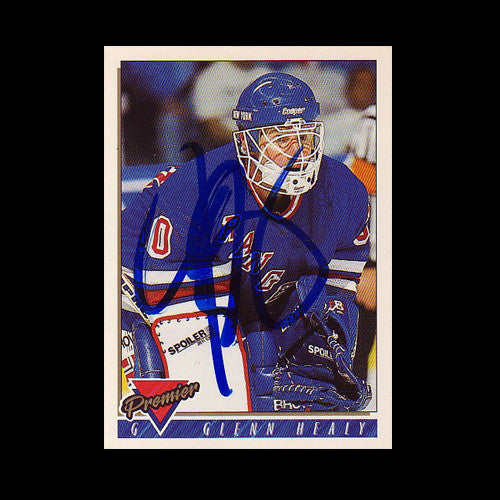 Glenn Healy New York Rangers Autographed Card