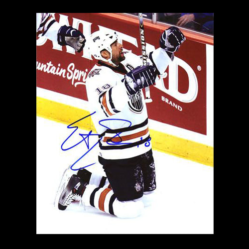 Ethan Moreau Edmonton Oilers Autographed Celebration 8x10 Photo