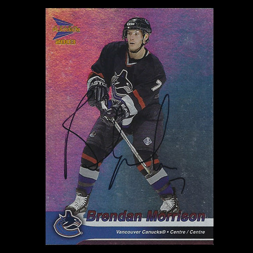 Brendan Morrison Vancouver Canucks Autographed Card