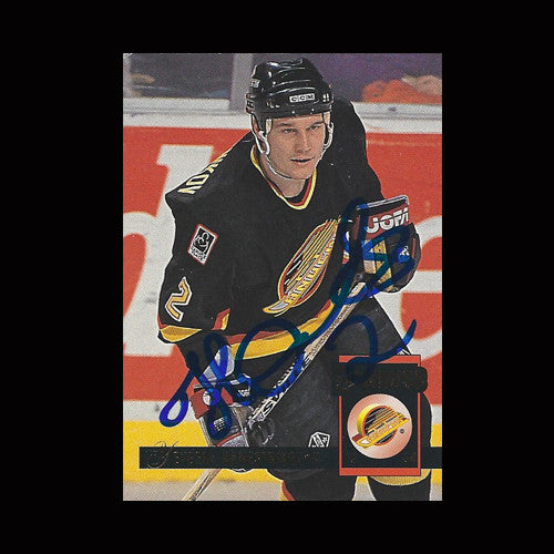Yevgeni Namestnivov Vancouver Canucks Autographed Card