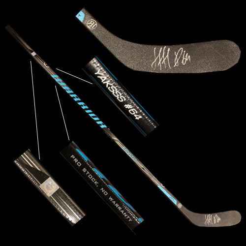 Nail Yakupov Edmonton Oilers Warrior Covert Autographed Game Issued Stick (Not Used)