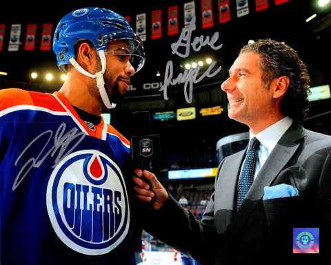 Darnell Nurse & Gene Principe Edmonton Oilers Dual Autographed 8x10 Interview Photo