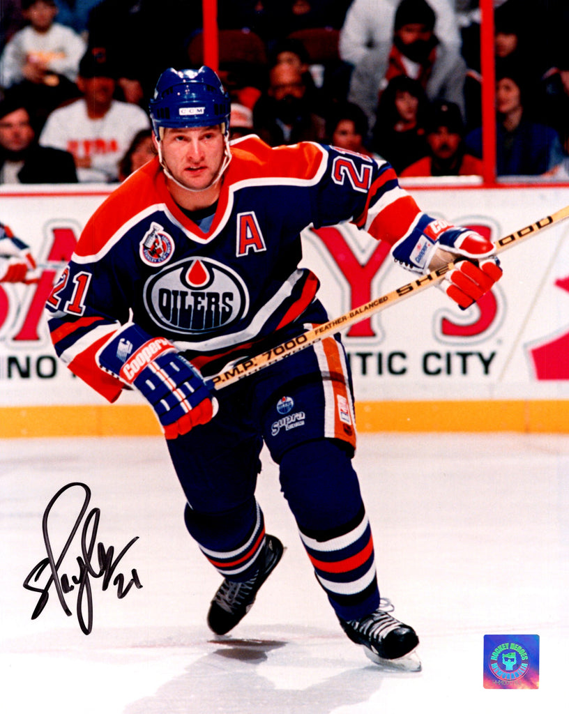 Shayne Corson Edmonton Oilers Autographed Stanley Cup Finals 8x10 Photo