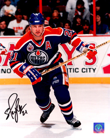 Shayne Corson Edmonton Oilers Autographed Stanley Cup Finals 8x10 Photo