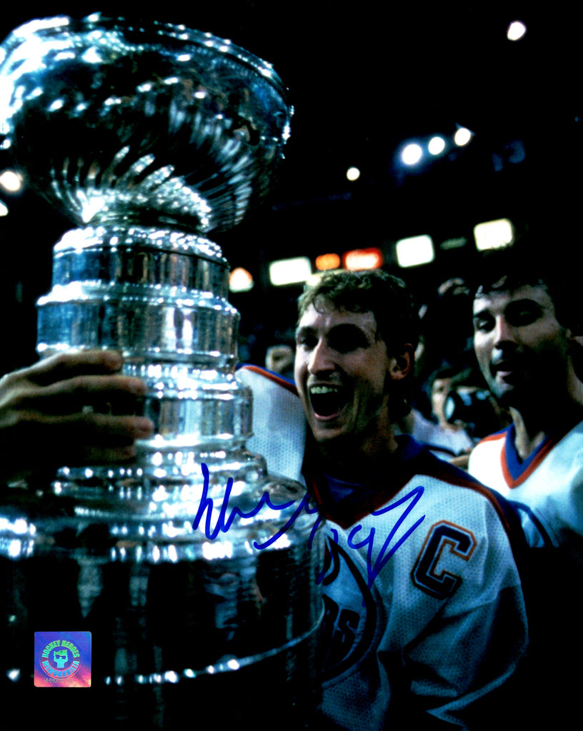 Wayne Gretzky Edmonton Oilers Autographed Stanley Cup 8x10 Photo