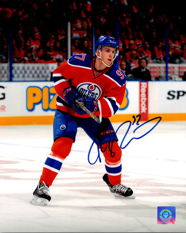 Connor McDavid Edmonton Oilers Autographed Rookie Action 8x10 Photo