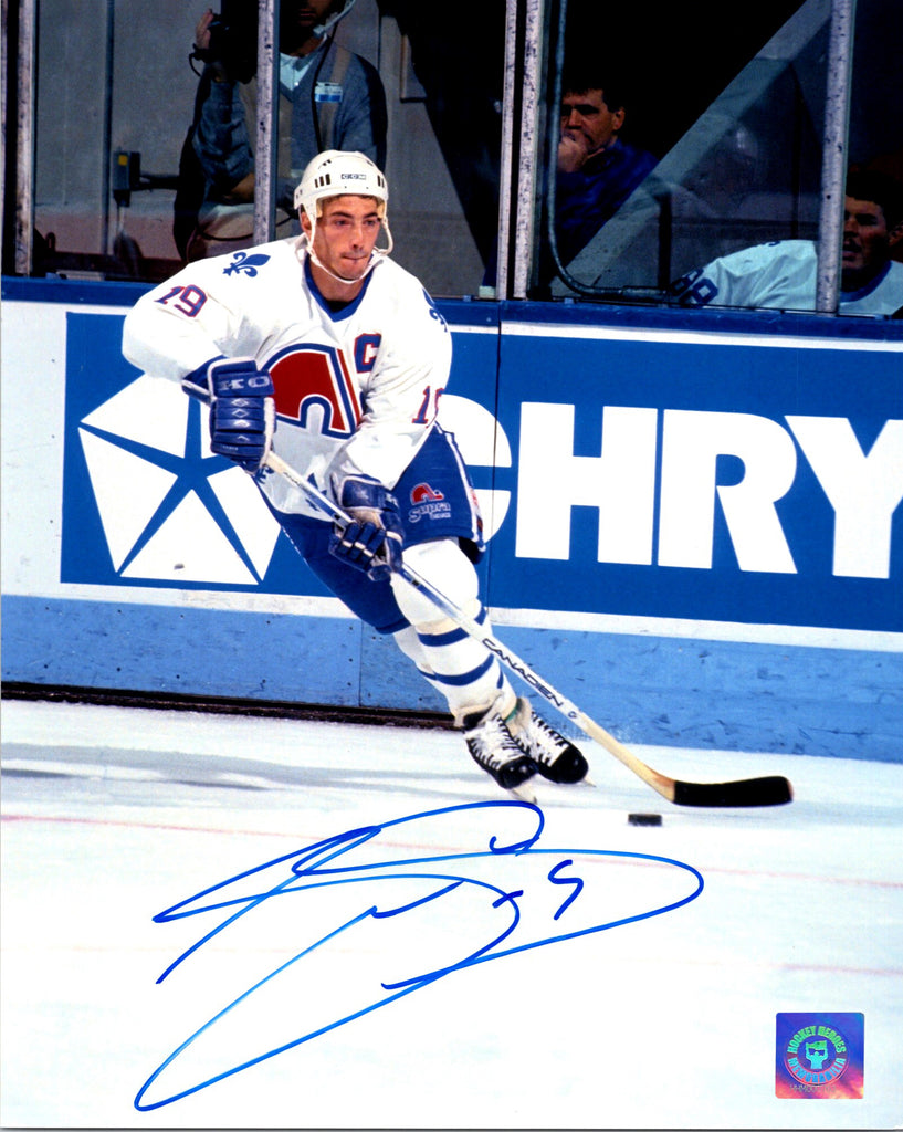 Joe Sakic Quebec Nordiques Autographed Breakout 8x10 Photo