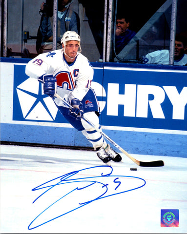 Joe Sakic Quebec Nordiques Autographed Breakout 8x10 Photo