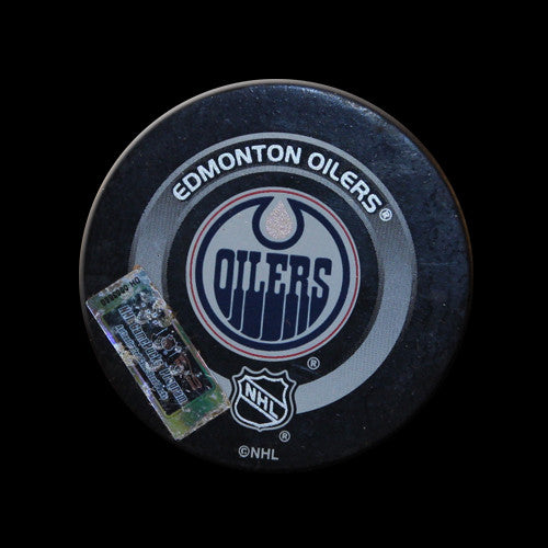 Edmonton Oilers vs. Toronto Maple Leafs Game Used Puck November 20, 2003
