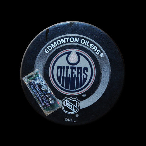 Edmonton Oilers vs Chicago Blackhawks Game Used Puck January 29, 2004