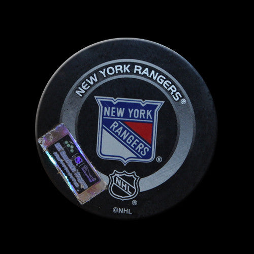 New York Rangers vs. Philadelphia Flyers Game Used Puck November 8, 2003