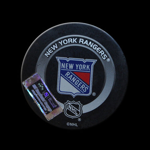 New York Rangers vs. Philadelphia Flyers Game Used Puck November 8, 2003