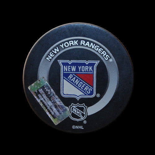 New York Rangers vs. Pittsburgh Penguins Game Used Puck March 7, 2004