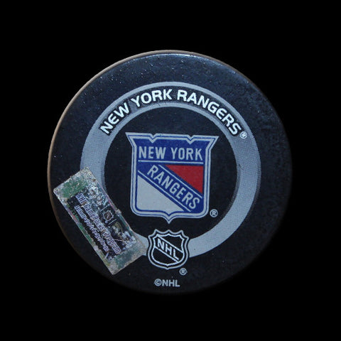 New York Rangers vs. Pittsburgh Penguins Game Used Puck March 23, 2004