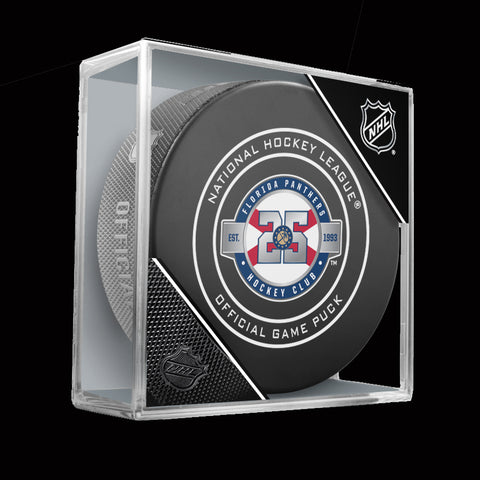 Florida Panthers 25th Anniversary Game Model Puck