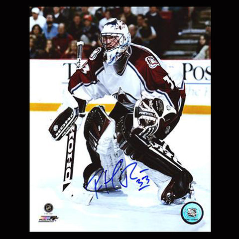 Patrick Roy Colorado Avalanche Autographed Intense 8x10 Photo