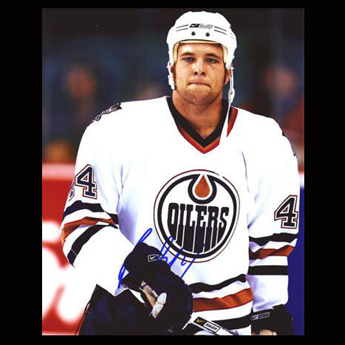 Robbie Schremp Edmonton Oilers Autographed Close-Up 8x10 Photo - Clearance