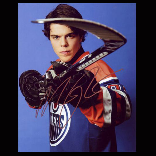 Magnus Paajarvi Edmonton Oilers Autographed Draft Day Twig 8x10 Photo - Clearance