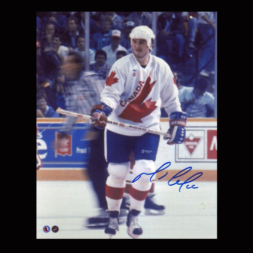 Mario Lemieux Team Canada Autographed Canada Cup 8x10 Photo