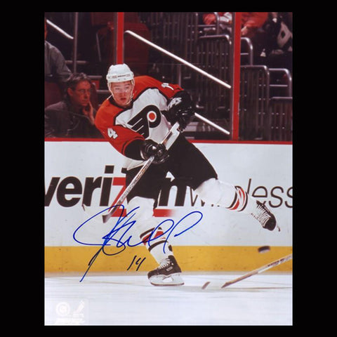 Justin William Philadelphia Flyers Autographed Pass 8x10 Photo