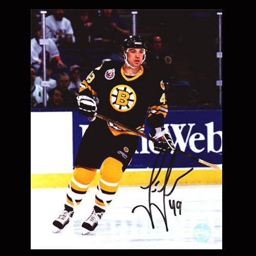 Joe Juneau Boston Bruins Autographed Down Ice 8x10 Photo