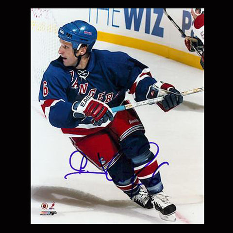 Darius Kasparitis New York Rangers Autographed Look Back 8x10 Photo