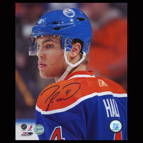 Taylor Hall Autographed Edmonton Oilers The Look 8x10 Photo - Clearance