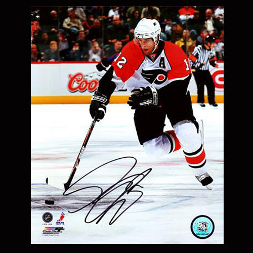 Simon Gagne Philadelphia Flyers Autographed Breakout 8x10 Photo