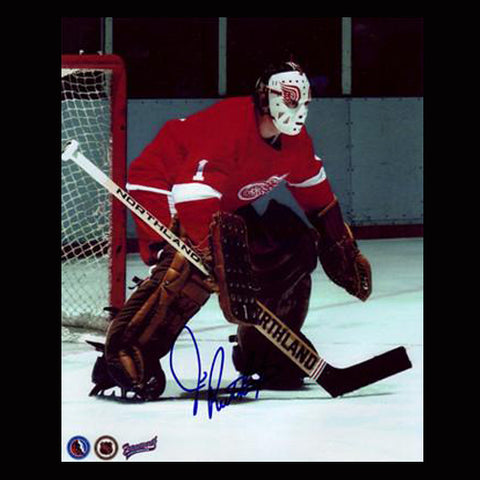 Jim Rutherford Detroit Red Wings Autographed Vintage 8x10 Photo
