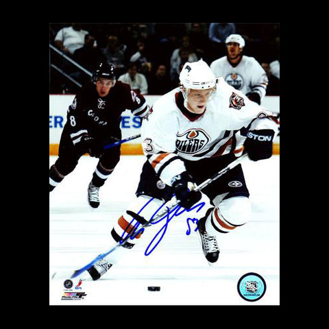 Ales Hemsky Edmonton Oilers Autographed Breakout 8x10 Photo