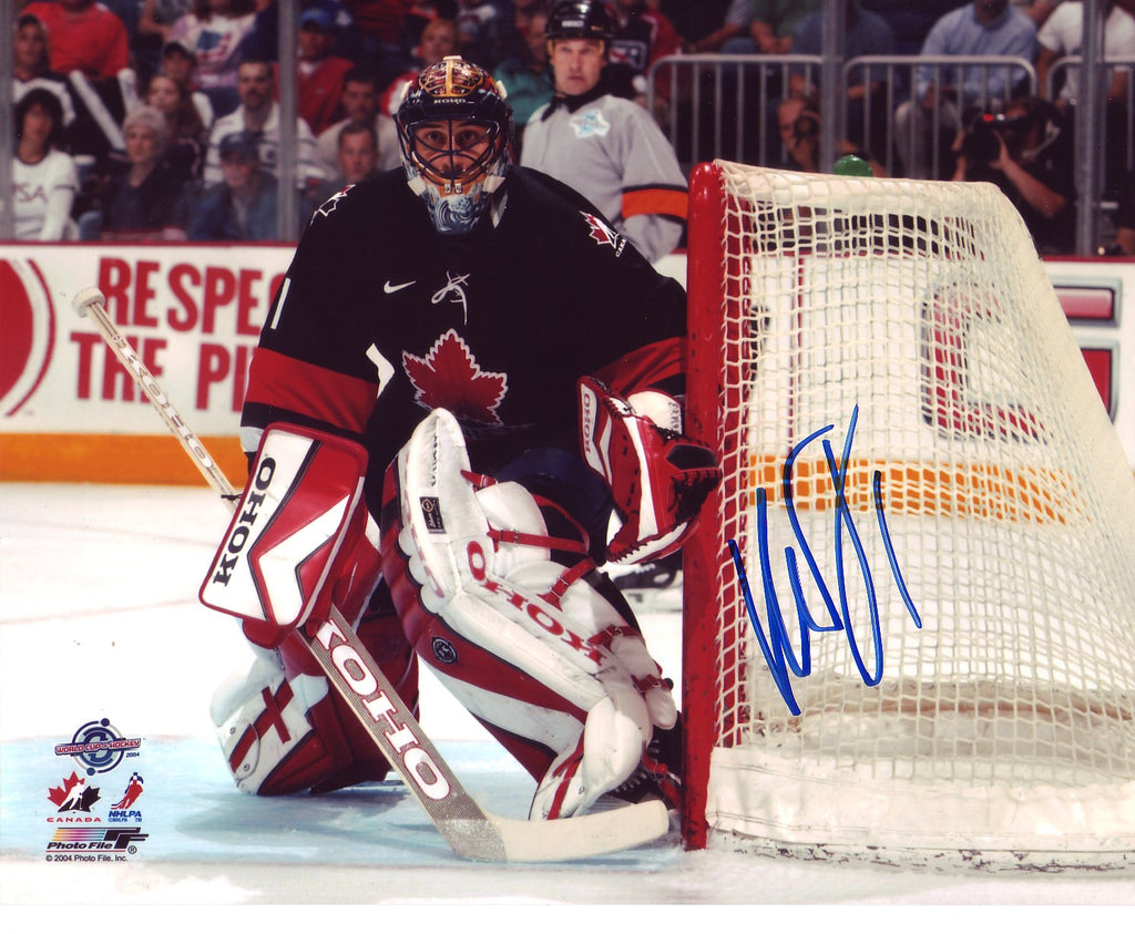 Roberto Luongo Team Canada Autographed Posted 8x10 Photo
