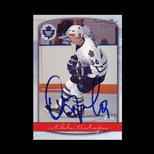 Nikolai Antropov Toronto Maple Leafs Autographed Rookie Card