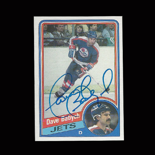 Dave Babych Winnipeg Jets Autographed Card