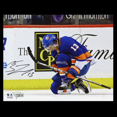 Matthew Barzal New York Islanders Autographed Goal 8x10 Photo