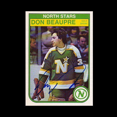 Don Beaupre Minnesota North Stars Autographed Card