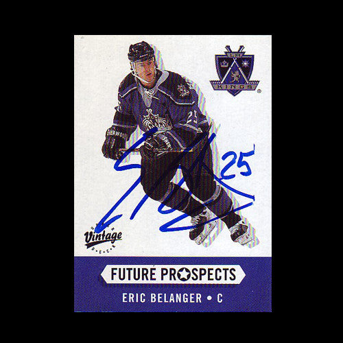 Eric Belanger Los Angeles Kings Autographed Rookie Card