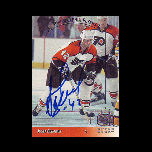 Josef Beranek Philadelphia Flyers Autographed Card