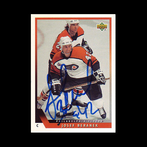 Josef Beranek Philadelphia Flyers Autographed Card