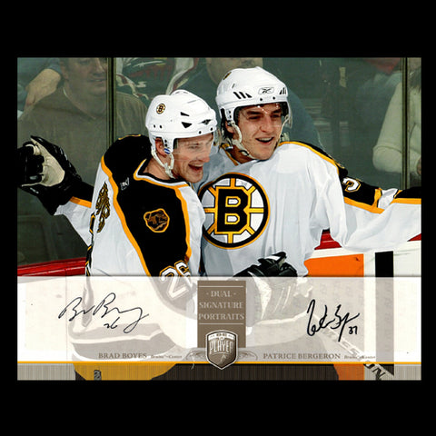 Patrice Bergeron & Brad Boyes Boston Bruins Dual Autographed 8x10 Photo