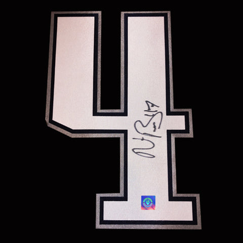 Marc-Andre Bergeron Autographed Edmonton Oilers Jersey Number