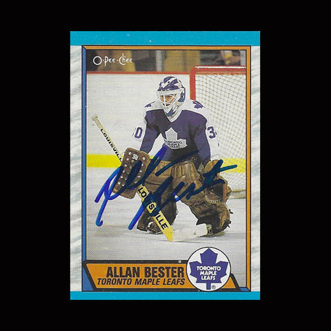 Allan Bester Toronto Maple Leafs Autographed Card