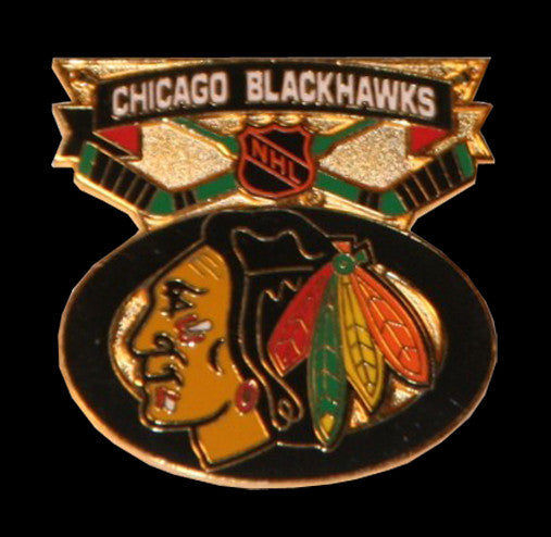 Chicago Blackhawks Face-Off Pin