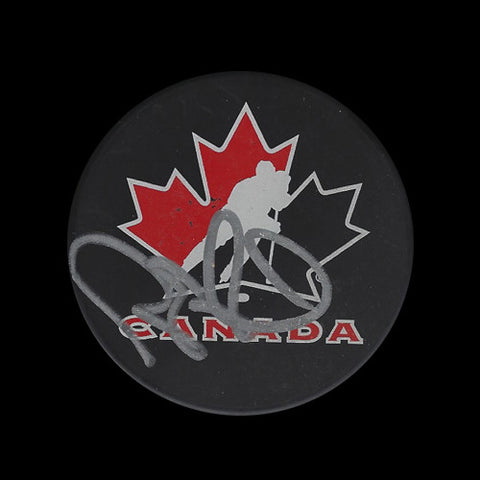 Rob Blake Team Canada Autographed Puck