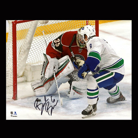 Brock Boeser Vancouver Canucks Autographed 1st NHL Goal 8x10 Photo
